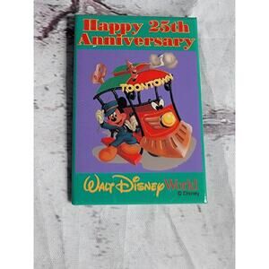 Walt Disney World Happy 25th Anniversary Toon Town Cast Exclusive Pin Button